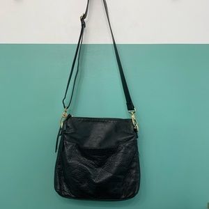Margot Mickey Double Zip Versatile Hobo Bag In Black Leather